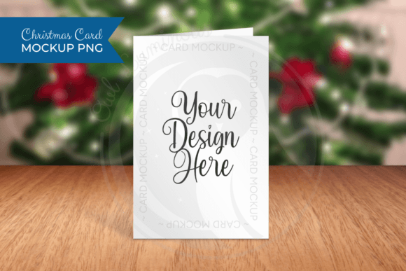 Download Greetings Card Mockup - Christmas Tree - Premium Resources