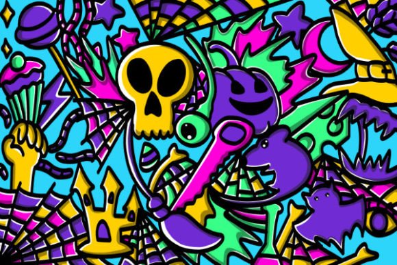 Download Abstract Halloween Background Cartoon - Halloween background cartoon Collection